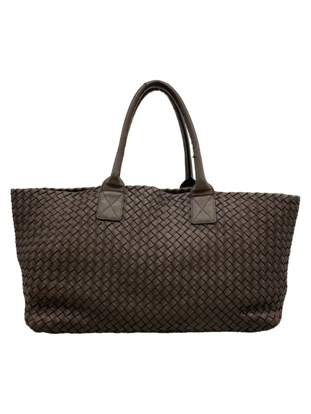 Bottega Veneta Tote Cover MM Dark Brown Leather
